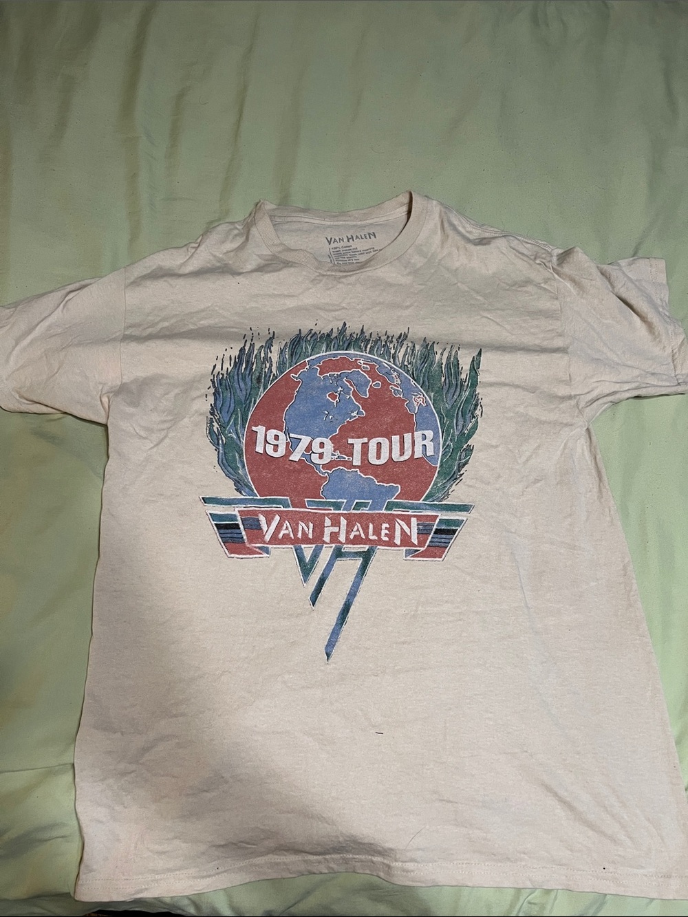Van Halen 1979 Tour Graphic Tee - Cream